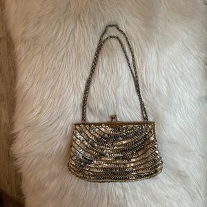 Sequins Clasp hand bag